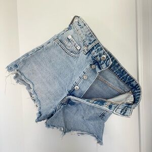 ZARA Women's Light Wash Denim Shorts